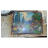 Clock and 2- Vintage Pictures