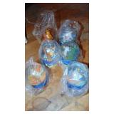 Pillsbury Display Rack with Water Globes and Mini Figures