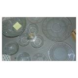 Lot of Misc Fantasia, Bowl, Sauce Bowls, Relish Tray, Tiered Tray and Serving Tray