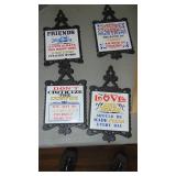 Zodiac Spoons and 8-Trivets