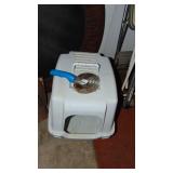 Shovels, Trampoline and Litterbox