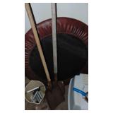 Shovels, Trampoline and Litterbox