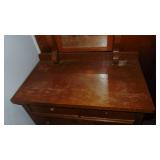 Oak Highboy Chest, Total 65 x 32 x 18