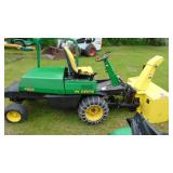 John Deere F932 with 60" Mower Deck and 48" Snowblower, 1409 Hours, Runs