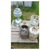 4- Propane Tanks and Large Industrial Shop light