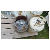 4- Propane Tanks and Large Industrial Shop light