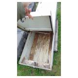 White Metal Truck Toolbox, 63" Bed Size