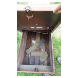 Red Metal Truck Toolbox, 63" Bed Size