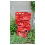 4- Vintage Pop Plastic Crates
