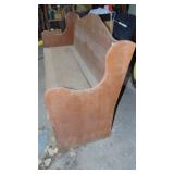 Large Wood Bench with Storage, 62" Long