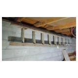 Long Wood Extension Ladder
