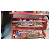 Metal Toolbox with Misc Items