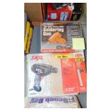 Soldering Gun, Electric Drill and Bench Boy
