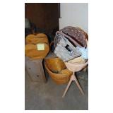 Misc Yard Items and 2 Garden Kneel Benches