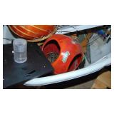 Garden Items, California Pottery Piece and Window Fan