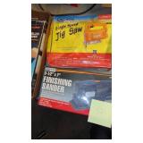 Angle Grinder, Grinding Wheels, Jag Saw and Finishing Sander