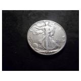 1947 D Walking LIberty Silver Half Dollar