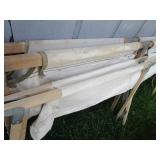 Camp cots, three folding...