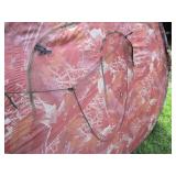 Hunting blind with back pack...