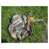 Hunting blind with back pack...