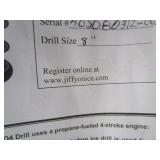 Jiffy ice auger, LP powered, 8" aug...