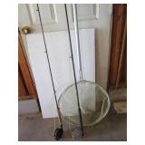 Fly rods, open reels, aluminum fram...