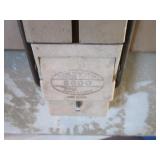 Tackle box & tackle, wooden 8-1/2",...