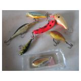 Lures: Big O, Rapala...