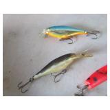 Lures: Big O, Rapala...