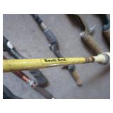 Fishing rods, minnow bucket, landin...