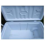 Coleman cooler, rollers & handle...