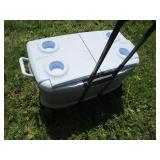 Rubbermaid cooler, handle & rollers...