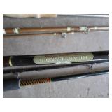 Rods with reels, two part & telesco...