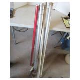 Aluminum tubes for rods...