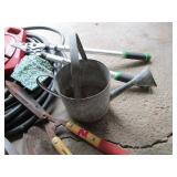 Garden hand tools, hose...