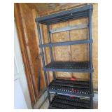 Shelf unit, plastic, 36" x 18" x 60...