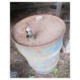 Vintage oil drum, 15 or 20 gallon...