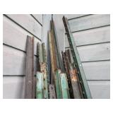 Steel fence posts, 5-6ft T posts, a...