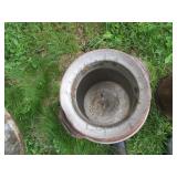 Milk cans, two 10 gallon...