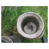 Milk cans, two 10 gallon...