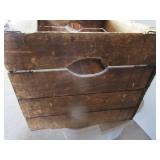 Antique Grocery box, wooden folding...