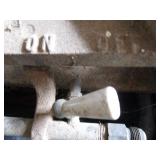 Vintage cookstove top, porcelain kn...