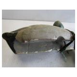 Decoys: antique wood carved with ta...