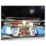 Gun cleaning kit, shoulder pad, hor...