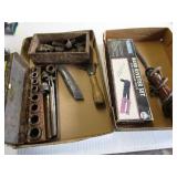 Square drive sockets, solder iron, ...