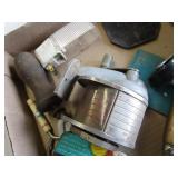 Circular slide rule, pencil sharpen...