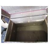 Antique strap trunk, 33" x 19" x 23...