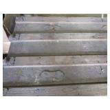 Antique strap trunk, 33" x 19" x 23...