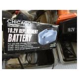 Tools: Chicago cordless drill, repl...