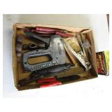 Stapler, staples, wire stripper, ca...